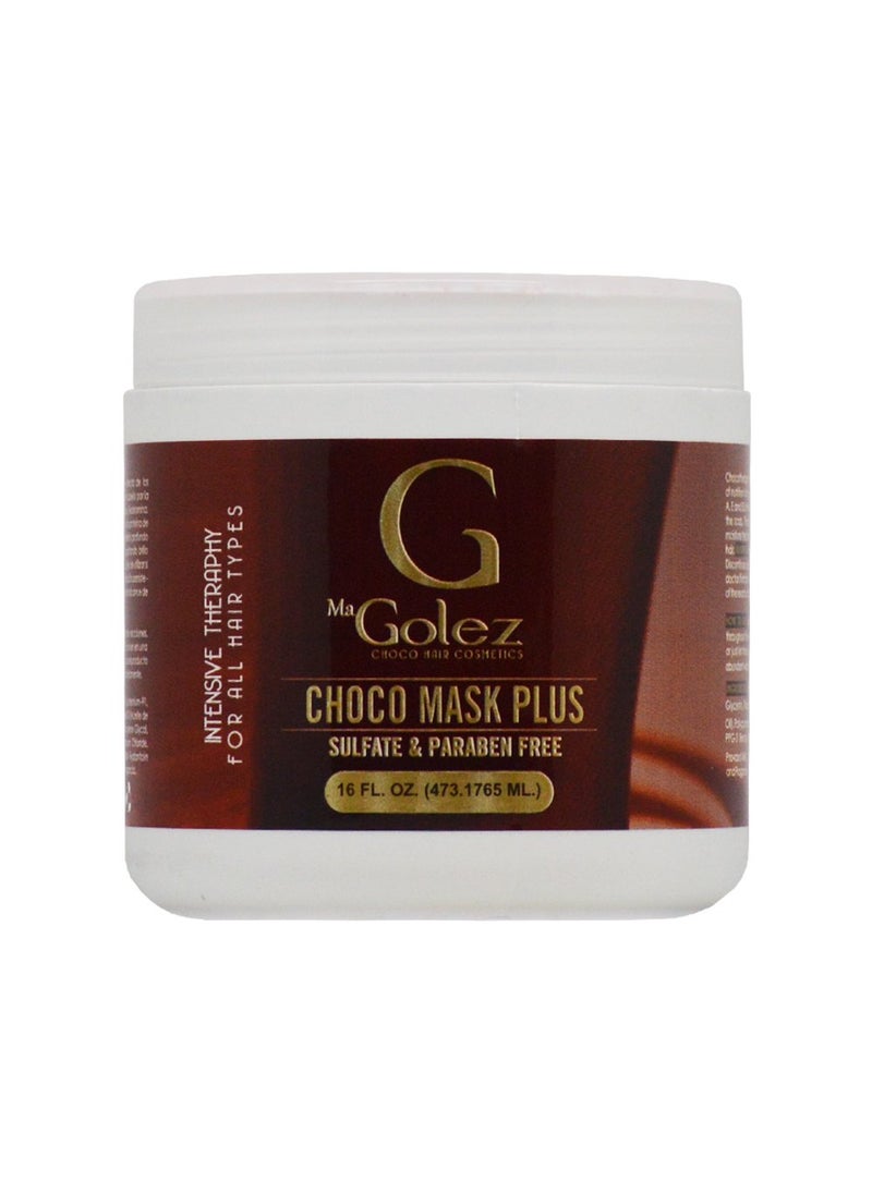 Golez Choco Hair Cosmetics - Golez Choco Hair Cosmetics Intensive Therapy Choco Mask Plus 16oz - Image 1