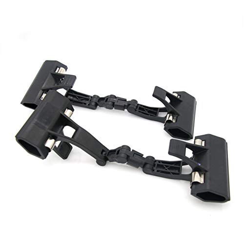 LXZ Adjustable, Foldable, and Twistable Copy Holder Clip - Easel Accessory – Double Head Painting Clip – Easel Accessory, Pack of 2 (Black) - Image 1