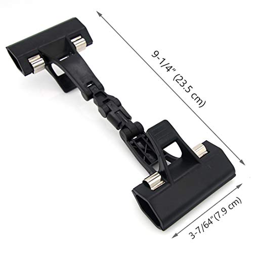 LXZ Adjustable, Foldable, and Twistable Copy Holder Clip - Easel Accessory – Double Head Painting Clip – Easel Accessory, Pack of 2 (Black) - Image 2