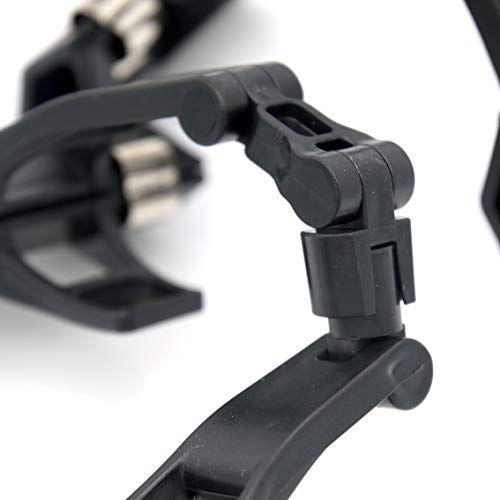 LXZ Adjustable, Foldable, and Twistable Copy Holder Clip - Easel Accessory – Double Head Painting Clip – Easel Accessory, Pack of 2 (Black) - Image 5