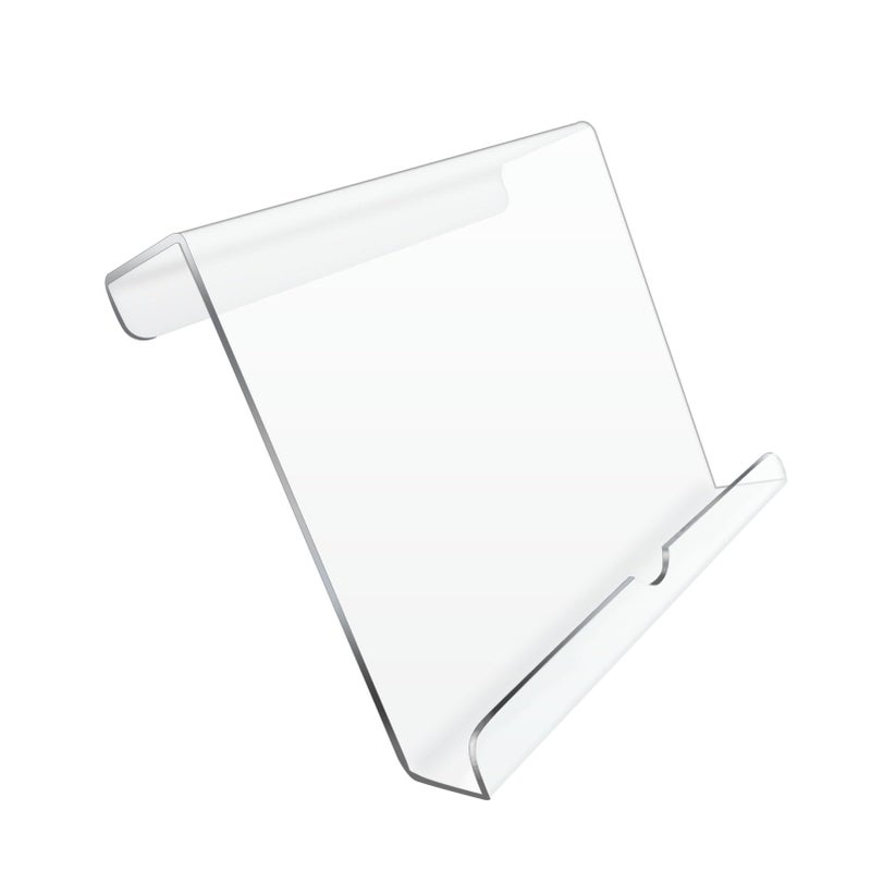 Qsxou Treadmill Tablet Holder, Exercise Bike Reading Stand,Acrylic Book Holder, Clear Acrylic Stand for Tablet, Magazines and Booksï¼ˆ8.5 * 9.5 * 2.8 Inches - Image 3