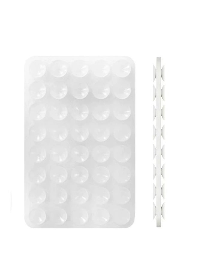 Generic 4 Pcs Silicone Suction Cup Phone Case Holder, Smartphone Silicone Adhesive Phone Accessories, Hands-Free Mirror Shower Selfie Phone Holder, (Clear)  - Image 5