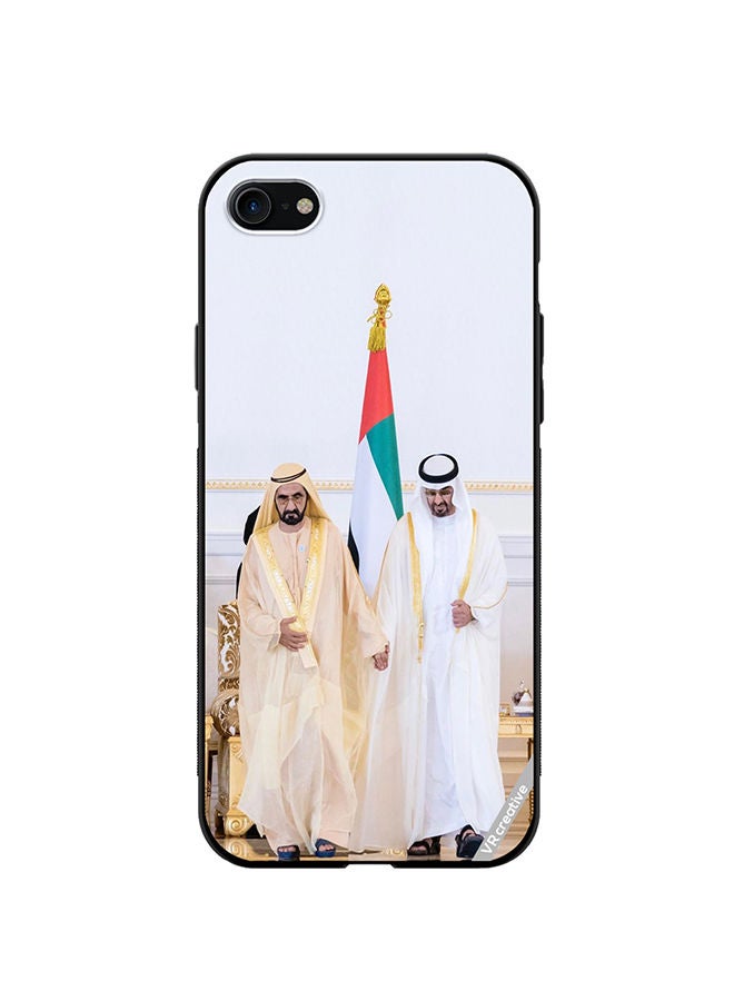 VR CREATIVE Protective Case Cover For Apple iPhone SE (2022) Sheikh Mohamed Bin Zayed Al Nahyan And Sheikh Mohammed Bin Rashid Al Maktoum Design Multicolour - Image 1