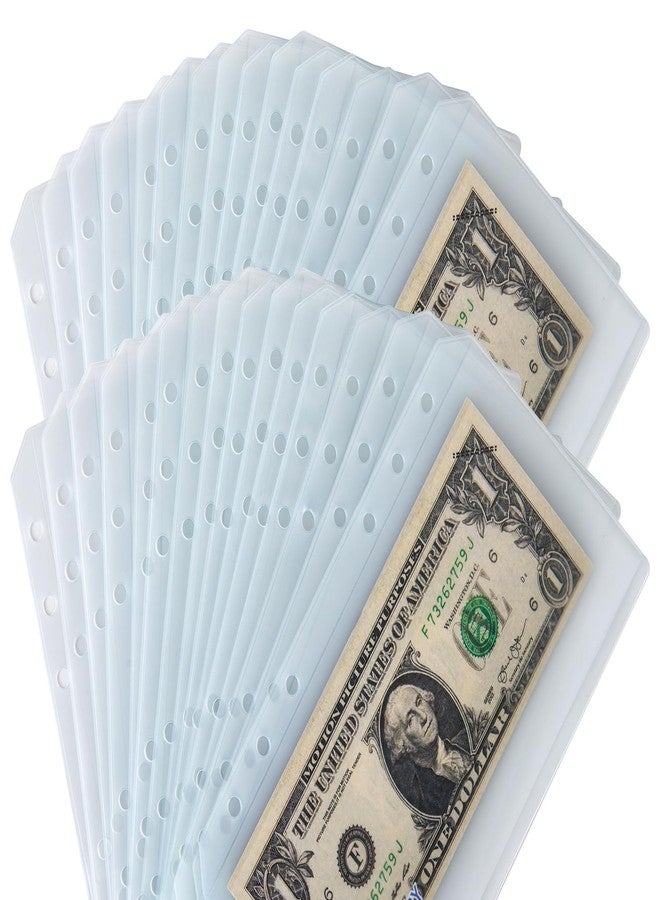 UMSICHT 30pcs A6 Binder Pockets with No Zippers, Zipless Budget Envelopes for Cash System, A6 Binder Pouch for 6 Ring Binder, Money Folder Organizer for Cash. - Image 2