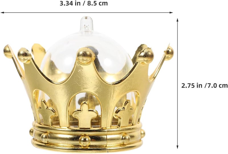 Beavorty 36pcs Gold Tiara-shaped Candy Boxes Plastic Party Favor Containers for Wedding Birthday Anniversary Chocolate Packaging Box Princess Candy Holders - Image 2