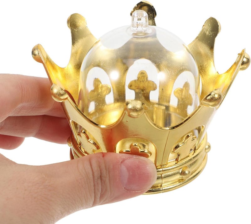 Beavorty 36pcs Gold Tiara-shaped Candy Boxes Plastic Party Favor Containers for Wedding Birthday Anniversary Chocolate Packaging Box Princess Candy Holders - Image 4