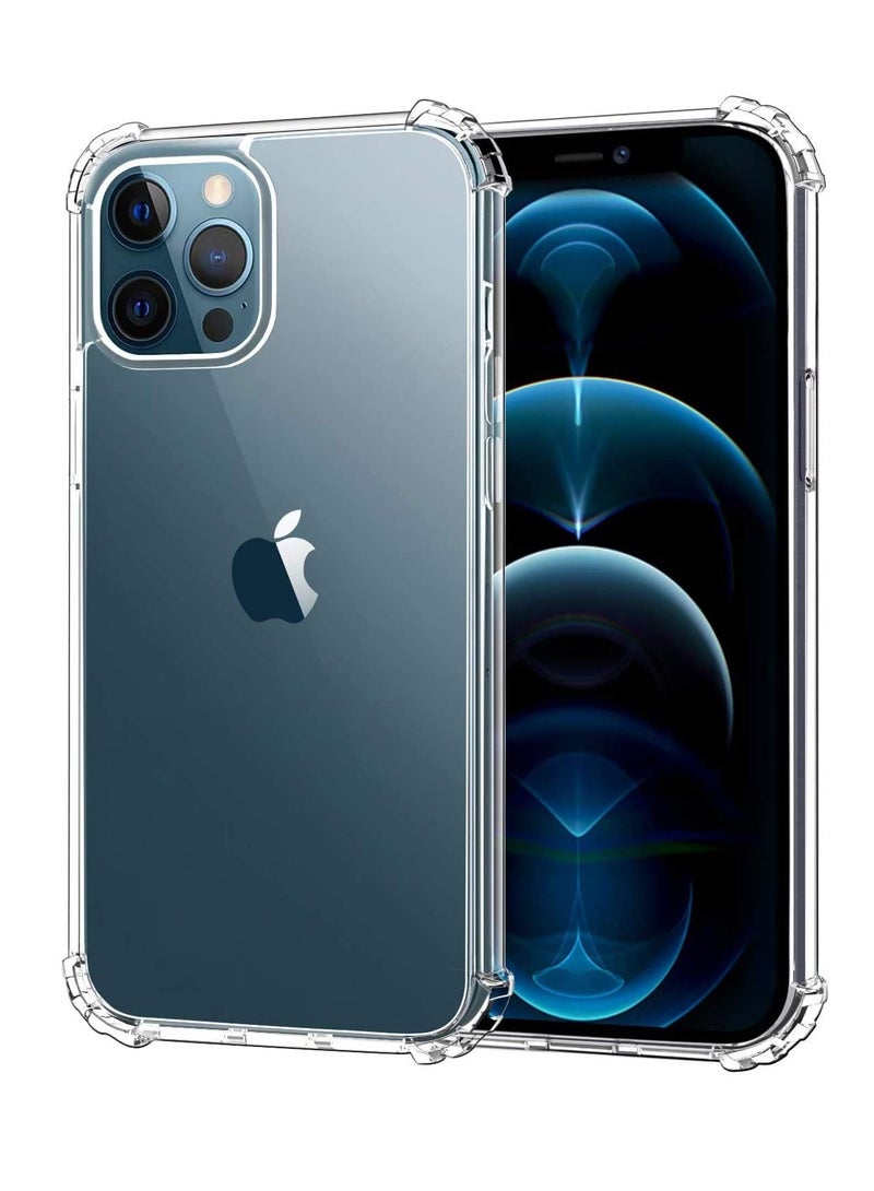 iPhone 12 Pro Case 6.1 Inch Military Grade Extreme Crystal Clear Soft TPU Scratch Resistant 4 Corners Bumper Shockproof Protective Cover - Image 1