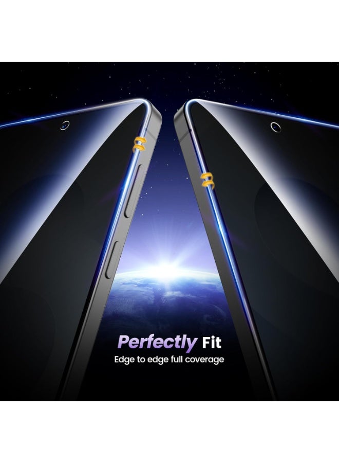 [2 Pack] Privacy Screen Protector for Samsung Galaxy S26, Shatterproof & Longest Durable Anti-Spy Tempered Glass Film for Samsung Galaxy S26 - Image 2