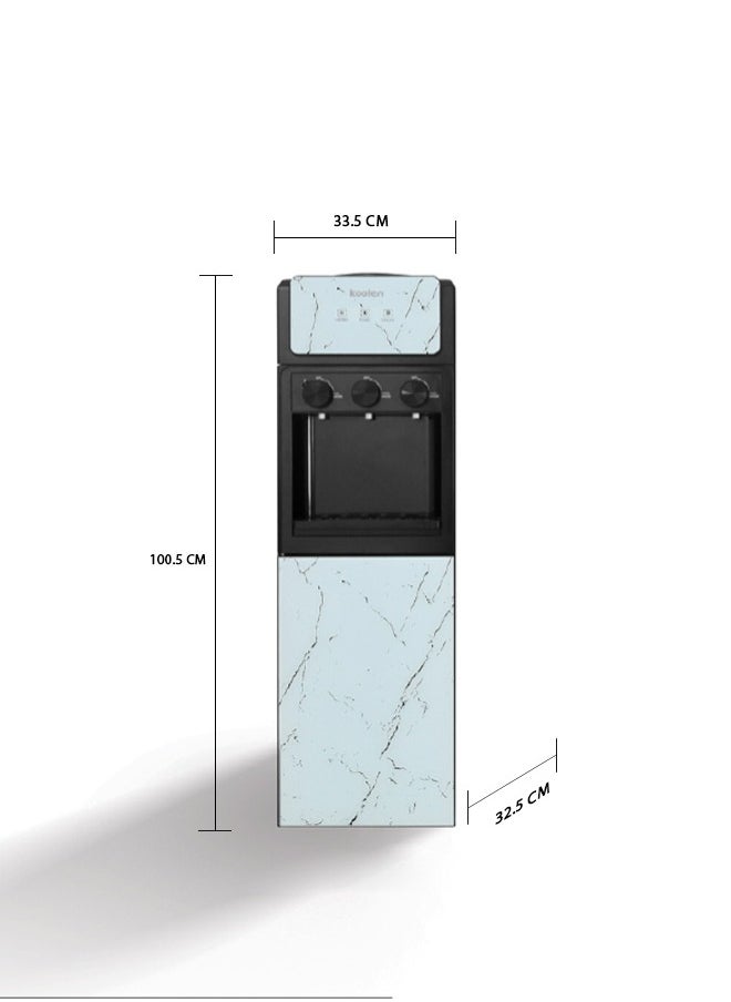 KOOLEN - Water Cooler - 3 Taps - Marble White - 807103018 - Image 1