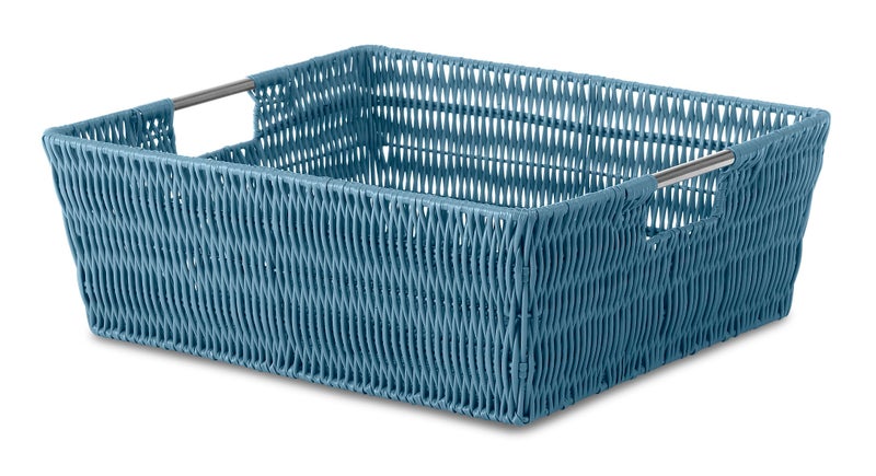 Whitmor Rattique Shelf Tote Berry Blue - Image 1