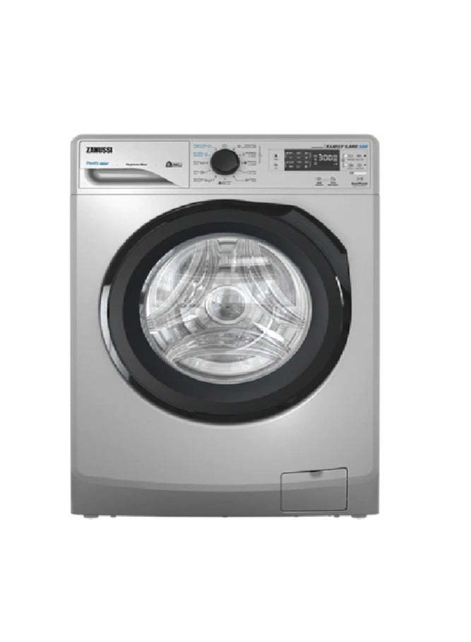 Zanussi automatic washing machine, 8 kg, 1200 rpm, silver steam