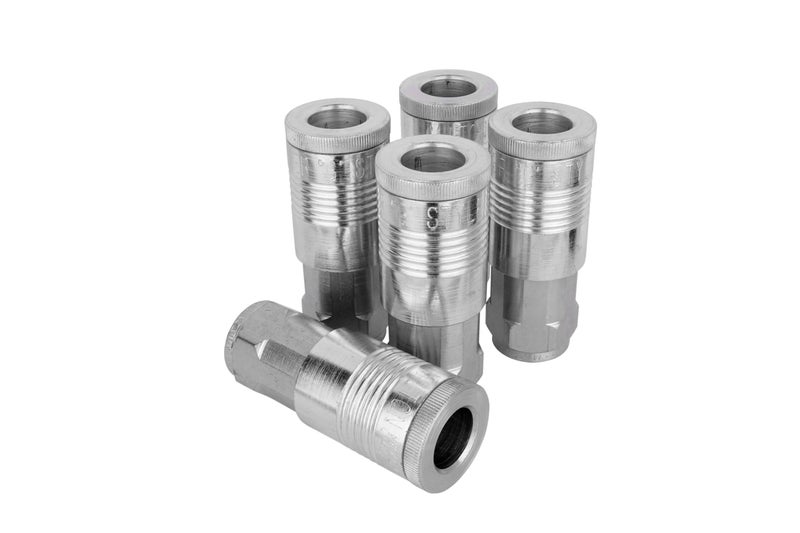 Milton Industrial Air Coupler GStyle quick connect coupler 12 FNPT Steel Air tool fitting 1815 Pack of 5