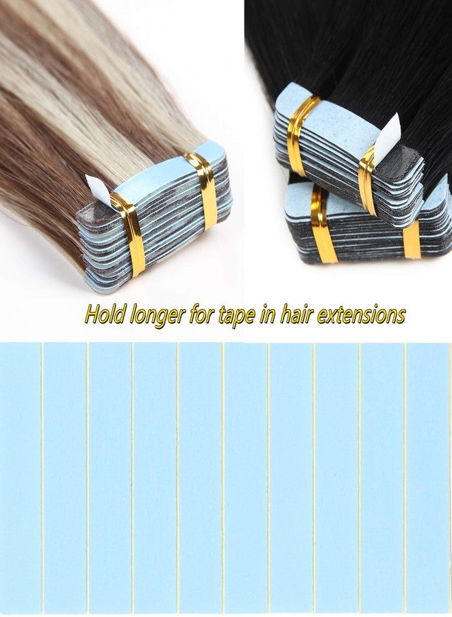 رينبوول شرائط لاصقة لوصلات الشعر من رينبول، 60 قطعة، ذات وجهين، لاستبدال وصلات الشعر اللاصقة (أزرق) - Image 3