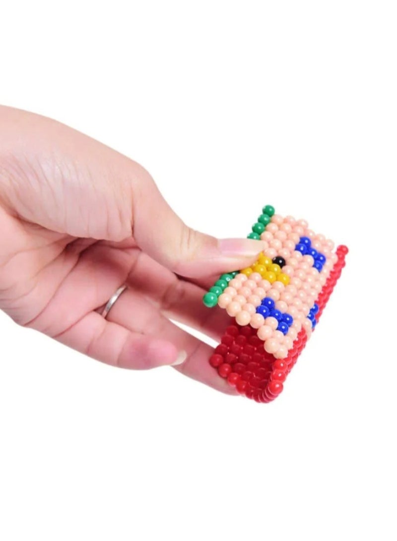 Huitich DIY Water Bead Fuse Art Kit – 24-Grid Luminous Beads (3000 Pieces) keychain maker - Image 4