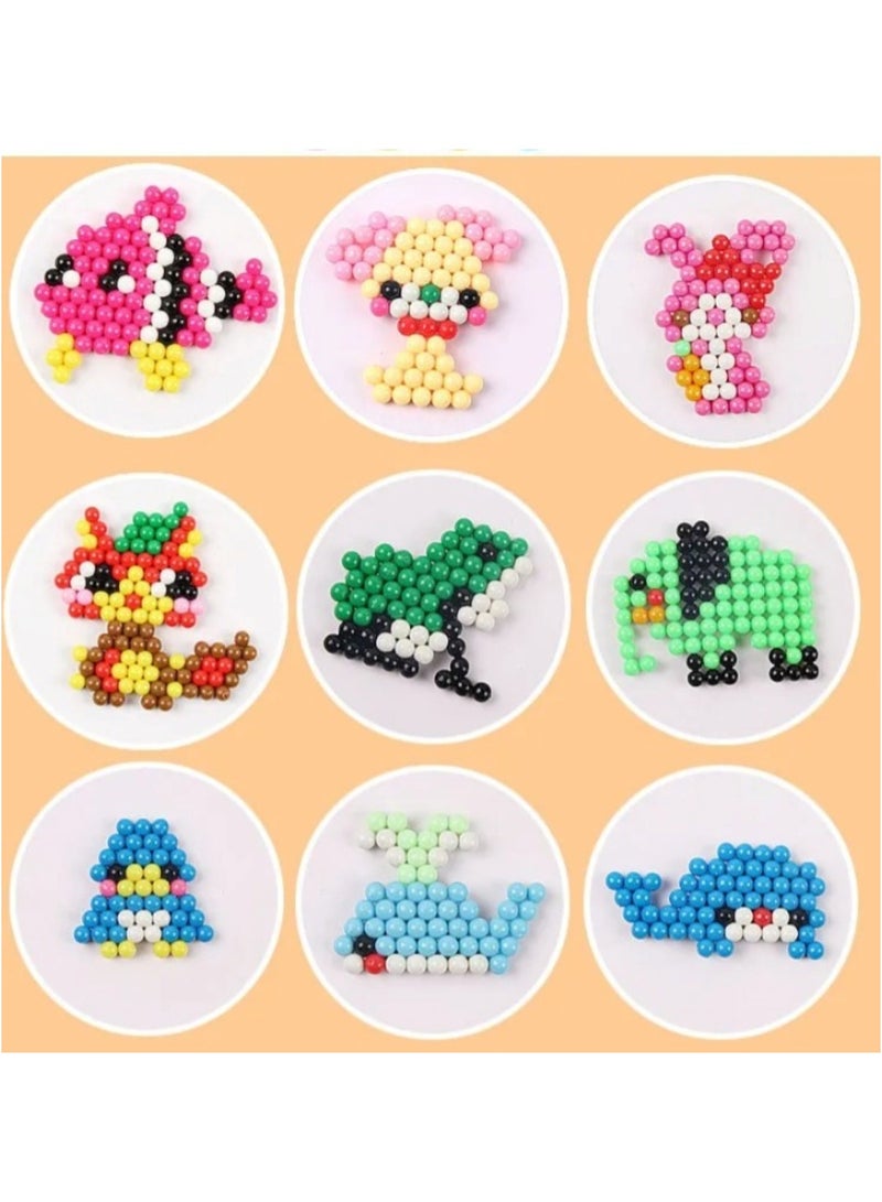 Huitich DIY Water Bead Fuse Art Kit – 24-Grid Luminous Beads (3000 Pieces) keychain maker - Image 2