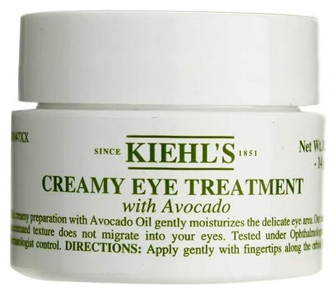 كييلز علاج العيون الكريمية باستخدام أفوكادو الأبيض 14 غرام، الجلد الدهني، تقليل مظهر النفخ والخطوط الجميلة، الكشف عن المزيد من قوة النظر منطقة العين، كريم العين - Image 1