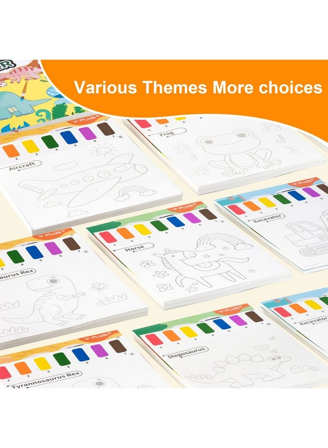 YPLUS Paint with Water Books for Toddlers, Art Craft Toys Watercolor Painting Paper for Kids Gift for Drawing with Brush - Animals - Image 4
