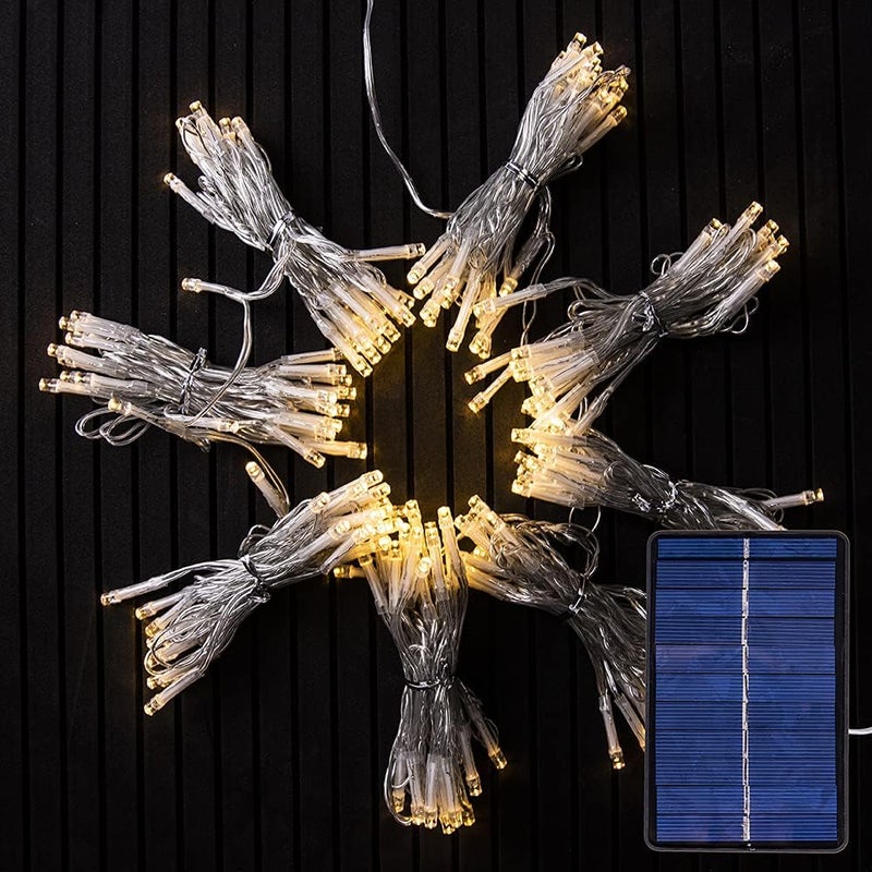 Fortune Patio Umbrella Lights, Solar Waterproof Umbrella String Lights with 360 Warm White LED, Fairy String Lights Perfect for Umbrella Outdoor Garden Decor, Home Garden Wedding Party Christmas - Image 2