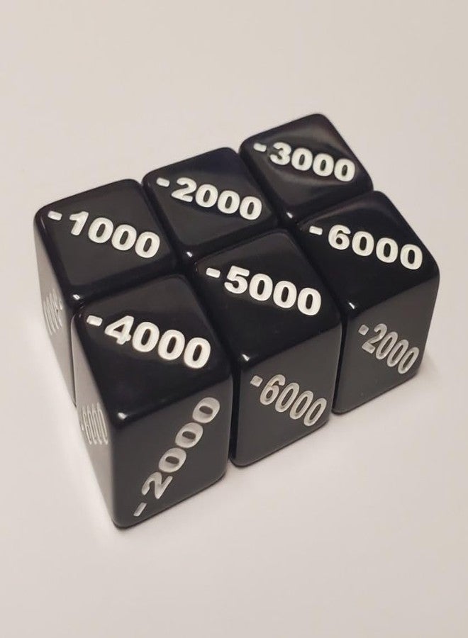 نرد عداد إيجابي من +1000 إلى +6000 وسلبي من -1000 إلى -6000 متوافق مع لعبة بطاقات التداول ون بيس - Image 3