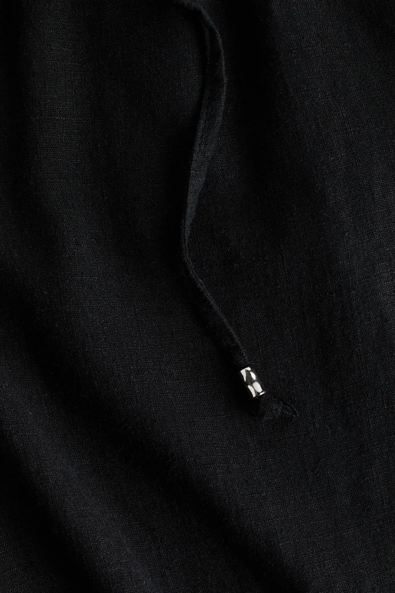 H&M Linen-blend drawstring trousers