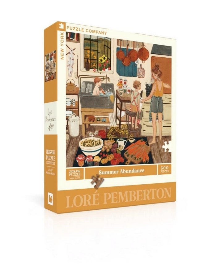 New York Puzzle Company - Loré Pemberton Summer Abundance - 500 Piece Jigsaw Puzzle For Family Game Nights By Loré Pemberton  - Image 1