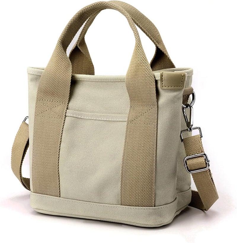 cheekyglo Large Capacity Multi-Pocket Handbag, Canvas Tote Bags Travel Bags Handbags With Zipper And Pockets for Women - Image 1