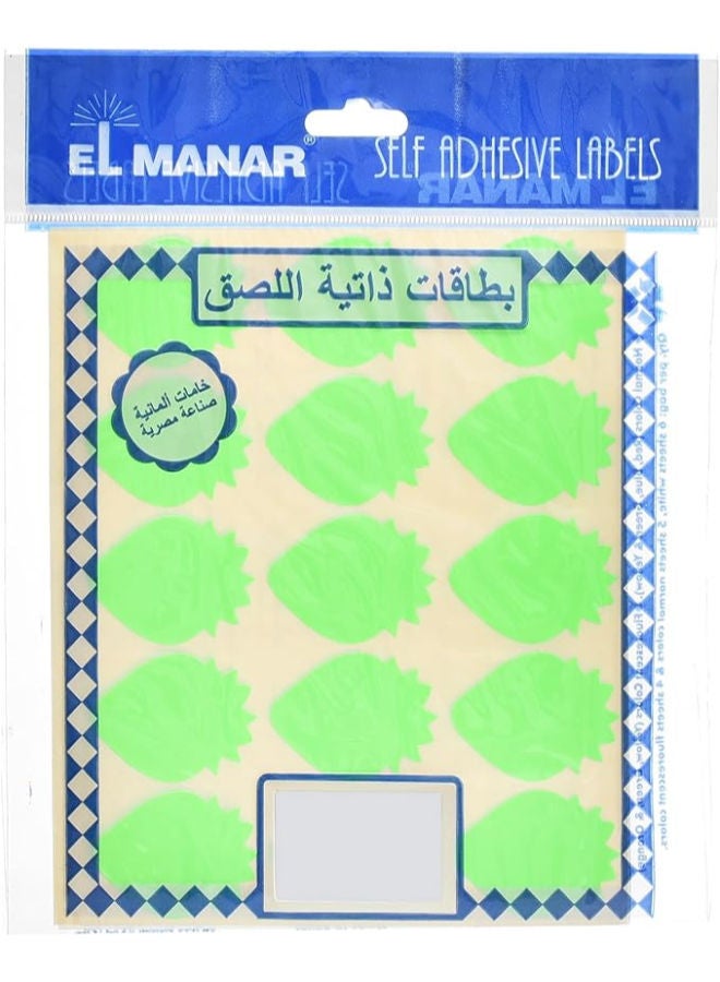 El Manar Whimsical Strawberry-Shaped Adhesive Label Sticker, 31x41 mm With Premium Material Suitable For Home, School And Office - Image 3