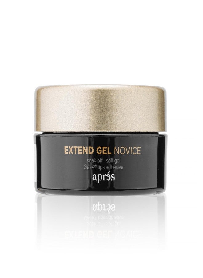 APRÉS Apres Extend Gel Novice, Gel-X Nail Tips Adhesive, 15 ml Jar Edition, Soak Off - Soft Gel, HEMA-Free, Thick Consistency, Easy Application for Soft Gel Tips - Image 1