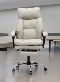 Multi Home Furniture Executive chair with extra cushion paded inside or Gaming chair MH-R919-Grey& comfortable Computer Desk Chair for Office and Gaming with headrest with footrest, back comfort and lumbar support – Grey  - Image 2