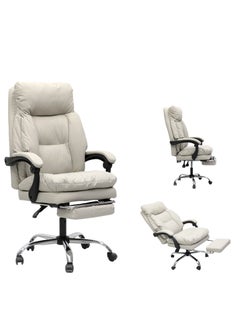 Multi Home Furniture Executive chair with extra cushion paded inside or Gaming chair MH-R919-Grey& comfortable Computer Desk Chair for Office and Gaming with headrest with footrest, back comfort and lumbar support – Grey  - Image 3