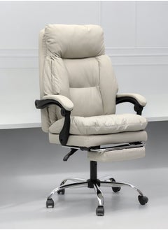 Multi Home Furniture Executive chair with extra cushion paded inside or Gaming chair MH-R919-Grey& comfortable Computer Desk Chair for Office and Gaming with headrest with footrest, back comfort and lumbar support – Grey  - Image 4