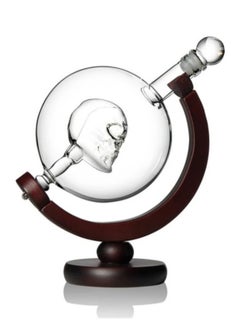 GGEROU Whiskey Decanter,800ml Crafted Glass Globe Decanter Set with 2 Shot Glasses 75ml  - Image 2