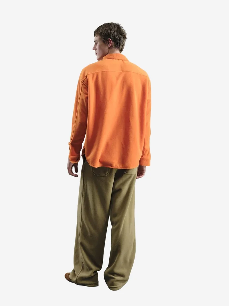 Giesto GIESTO Oversized Plush Shirt with Snap Closure