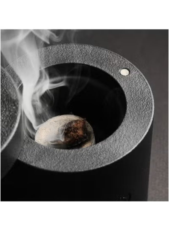 تايجر Electronic Medkhan BK-108 Electric Incense Burner – USB Rechargeable Bakhoor Burner for Home, Car & Office – Flameless Aroma Diffuser with Fast Heating Coil – Safe & Stylish Muslim Oud Incense Holder for Traditional Fragrance – Compact & Portable Design  - Image 3
