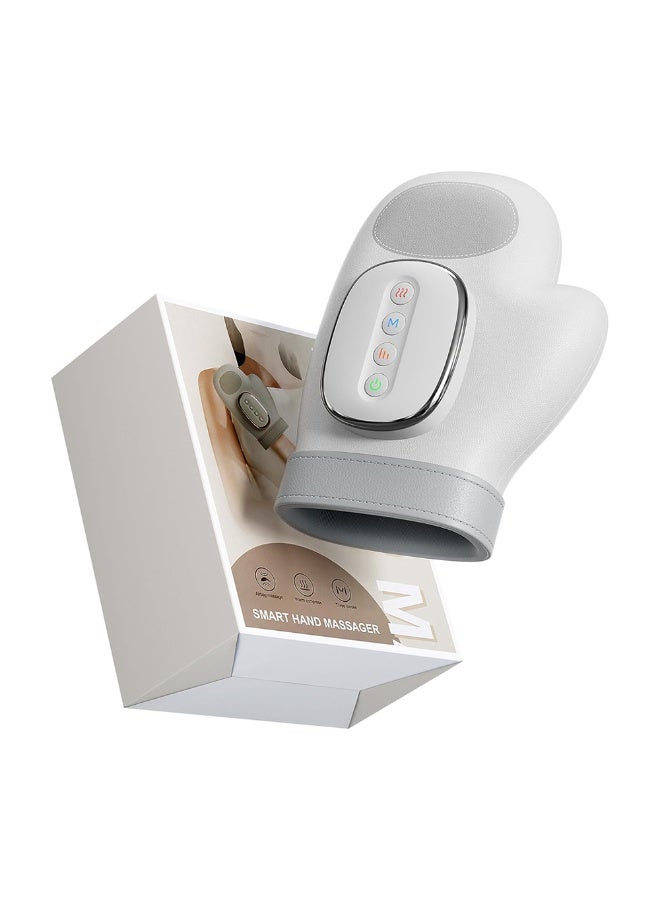 جهاز تدليك اليد الذكي – قفازات تدليك كهربائية لاسلكية – مع علاج بالضغط الحراري لتخفيف الألم، 3 أوضاع تدليك، 4 مستويات حرارة، و5 أوضاع ضغط - Image 1