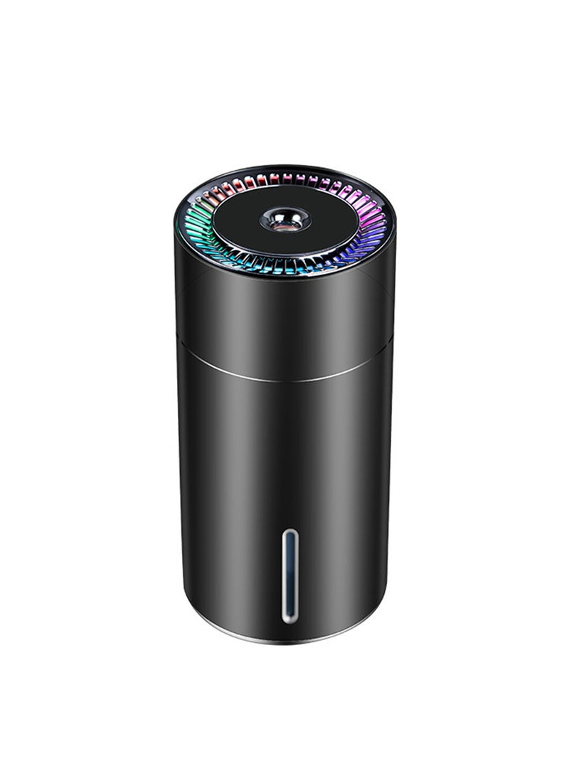 USB Portable Car Humidifier, 7 Colors LED Light Car Humidifier Large Capacity Aroma Air Freshener - Image 1