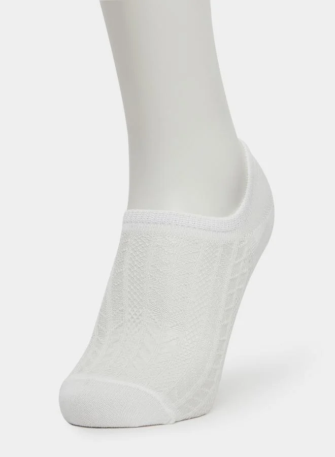 ستايلي Styli Set of 5 - Solid Breathable Ankle Socks