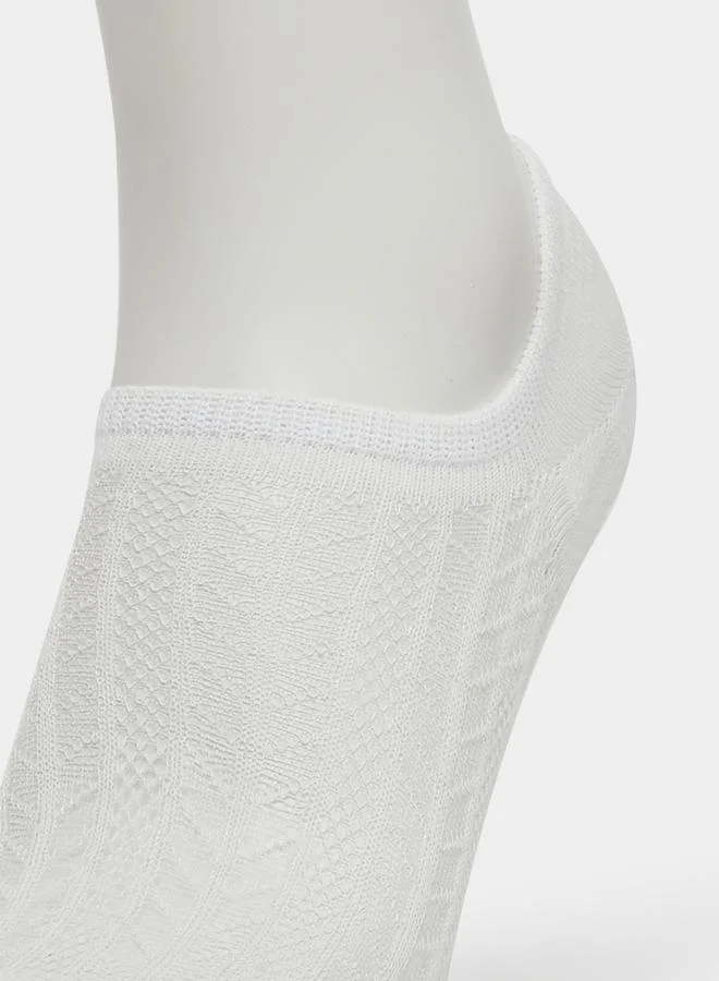 Styli Styli Set of 5 - Solid Breathable Ankle Socks