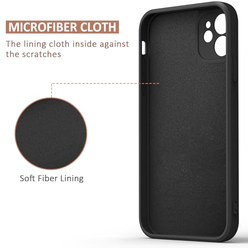 Meliya Magnetic Case for iPhone 11 Phone Case with MagSafe, Camera Protection Ultra Slim Shockproof Bumper Liquid Silicone Case with Microfiber Lining, Black - Image 4