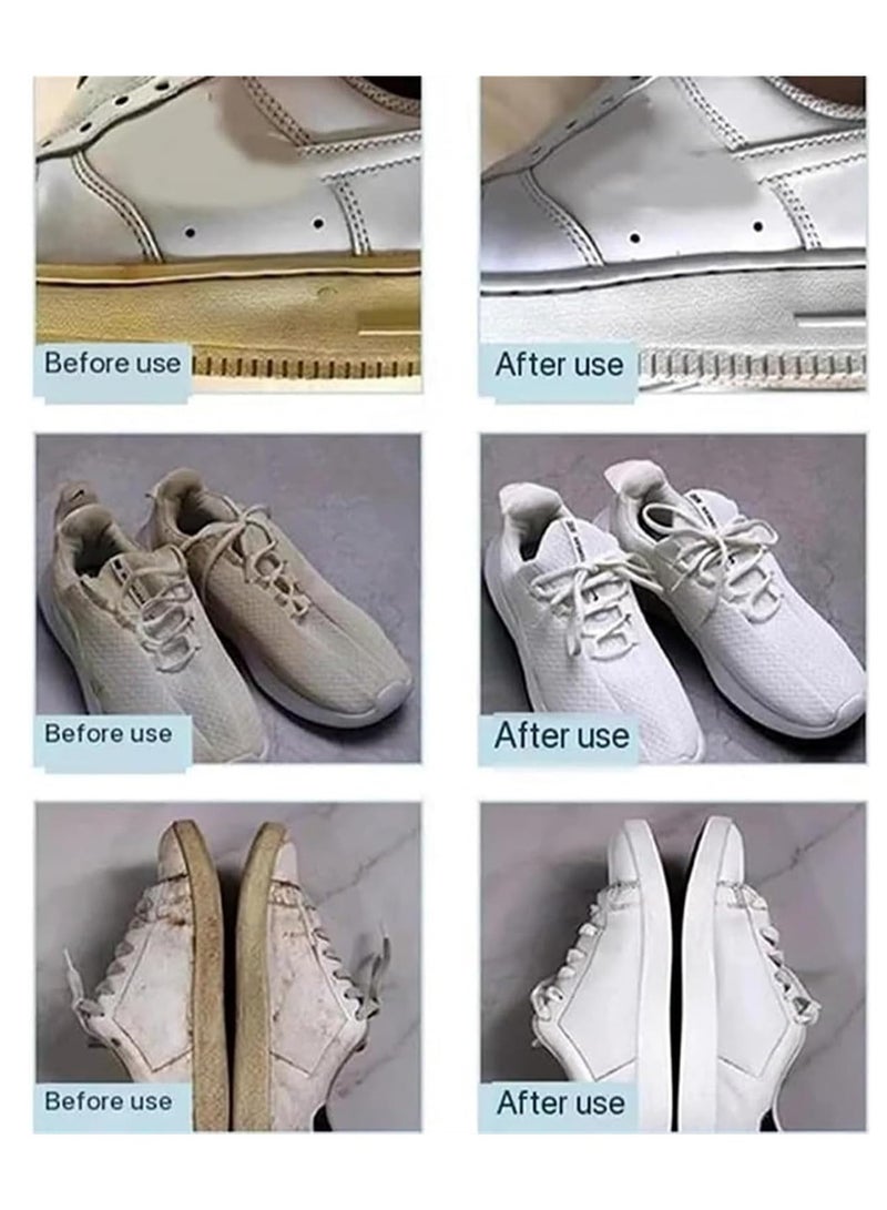 KASTWAVE 2023 New Multi-Functional Cleaning And Stain Removal Cream, White Shoe Cleaning Cream with Sponge, Premium Quick Clean Shoes Stain Removal Cream, White Shoe Cleaner Deep Cleaning (3PCS) - Image 5