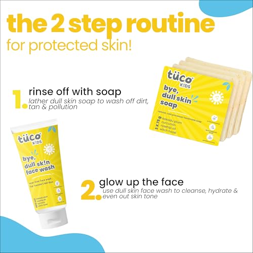 Tuco Kids Handmade Soap (75gx3) & Face Wash (100ml), Everyday Use for Ages 3+ Kids, Paraben & Sulphate Free - (Combo Pack of 4) - Image 2