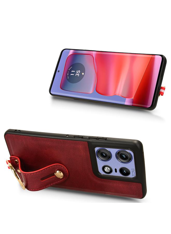 اس-توب جراب خلفي من الجلد مع سوار المعصم لهاتف موتورولا إيدج 50 برو - Image 4