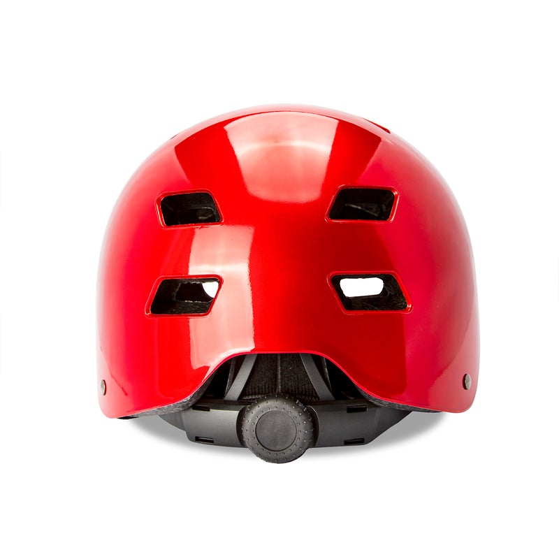 Spartan Mirage Jr Kids Skate Helmet | S/M Size 53–56 cm | Satin Red Finish | ABS Shell with EPS Foam and Sponge Liner | Dial-Fit Head Ring | 12 Air Vents | Quick-Release Buckle | Multi-Sport | SP-9088 - Image 2