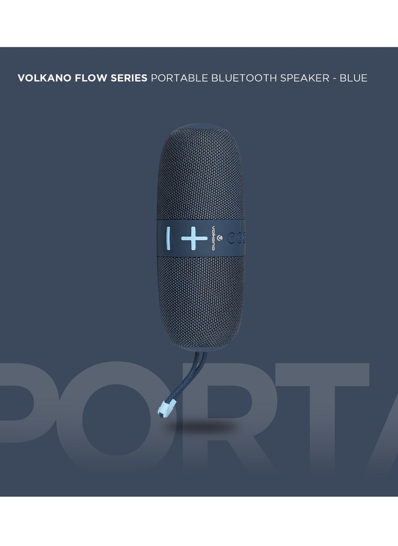 Volkano Flow Series Portable Bluetooth Speaker With Ipx5 Waterproof-Blue - pzsku/ZF9EAFD281F1DCFDE27EAZ/45/_/1727345809/9255d4a8-1197-41bb-b335-ba5d4ffa4574