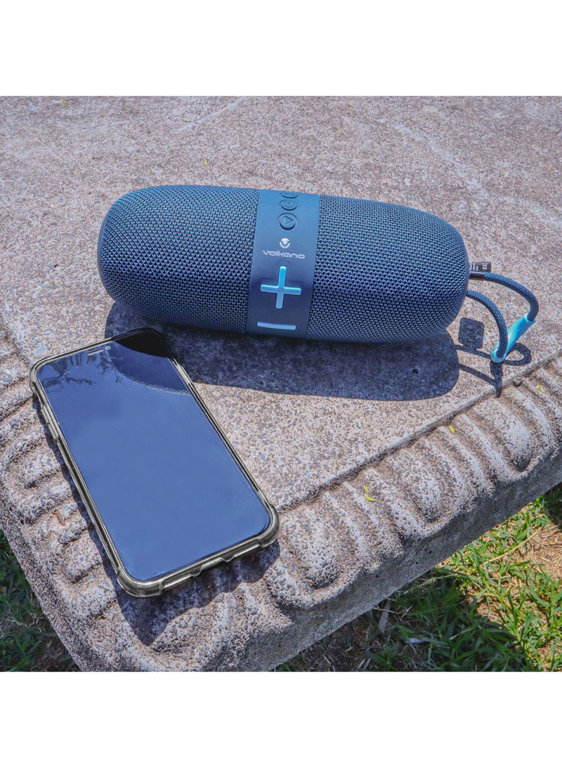 Volkano Flow Series Portable Bluetooth Speaker With Ipx5 Waterproof-Blue - pzsku/ZF9EAFD281F1DCFDE27EAZ/45/_/1727345982/3558bf27-9f08-408a-9eb1-542afc03499b