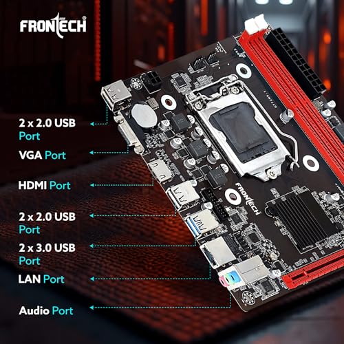 Frontech ProSeries H81 ATX Motherboard – LGA 1150 Socket | Supports Intel 4th/5th Gen CPUs | DDR3 Memory | PCIe Slots | LAN | Multiple USB Ports | HDMI | VGA Port (FT-0492) - Image 3