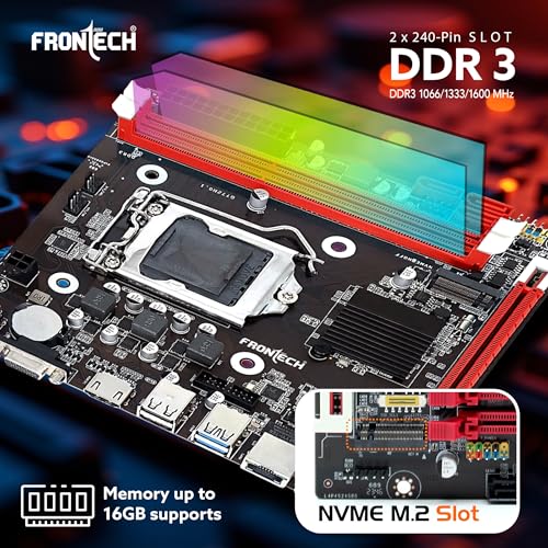 Frontech ProSeries H81 ATX Motherboard – LGA 1150 Socket | Supports Intel 4th/5th Gen CPUs | DDR3 Memory | PCIe Slots | LAN | Multiple USB Ports | HDMI | VGA Port (FT-0492) - Image 5