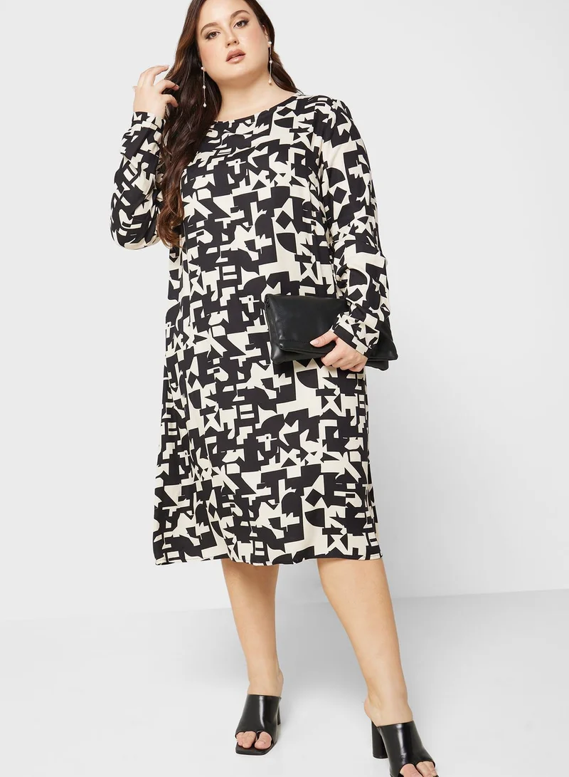 Only Carmakoma Printed Knitted Dress