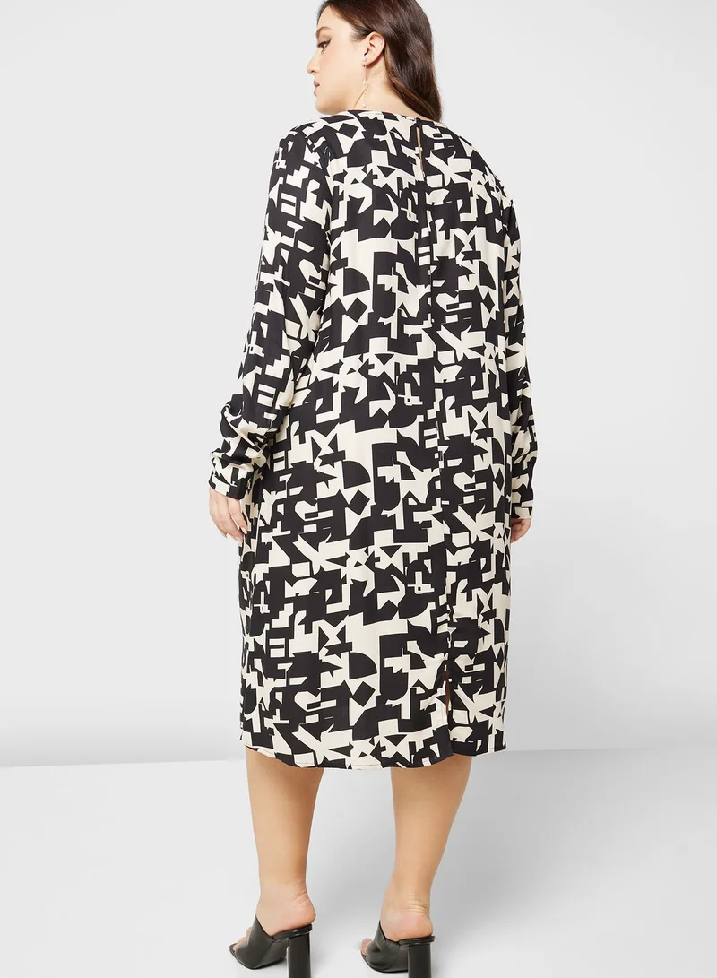 Only Carmakoma Printed Knitted Dress
