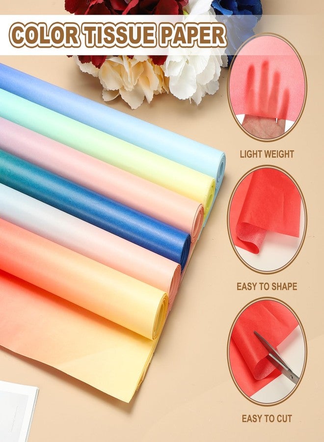 PATIKIL 40 Sheets Colored Tissue Paper Bulk for Gift Bags, 27.6x19.7 Red Yellow Gradient Assorted Color Wrapping Paper for Craft Holidays Christmas Birthday Wedding Filler Flower Decor - Image 3